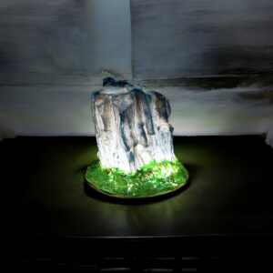 Mini Stone Lamp ( Blue )
